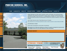 Tablet Screenshot of proctorservices.com